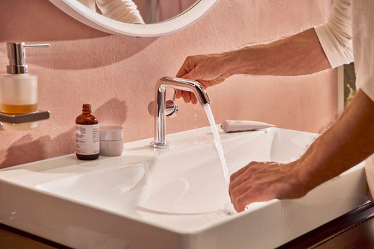 HANSGROHE Tecturis S Single lever basin mixer 110 Fine CoolStart EcoSmart+ without waste set