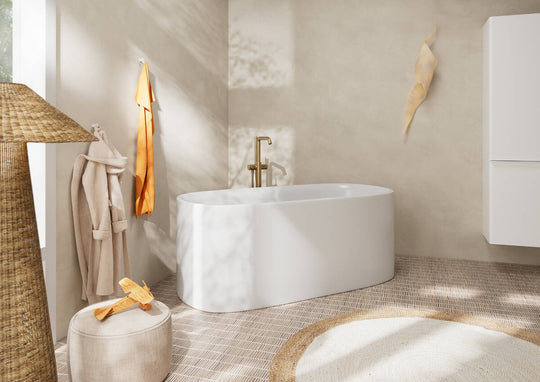 HANSGROHE Tecturis S Single lever bath mixer floor-standing
