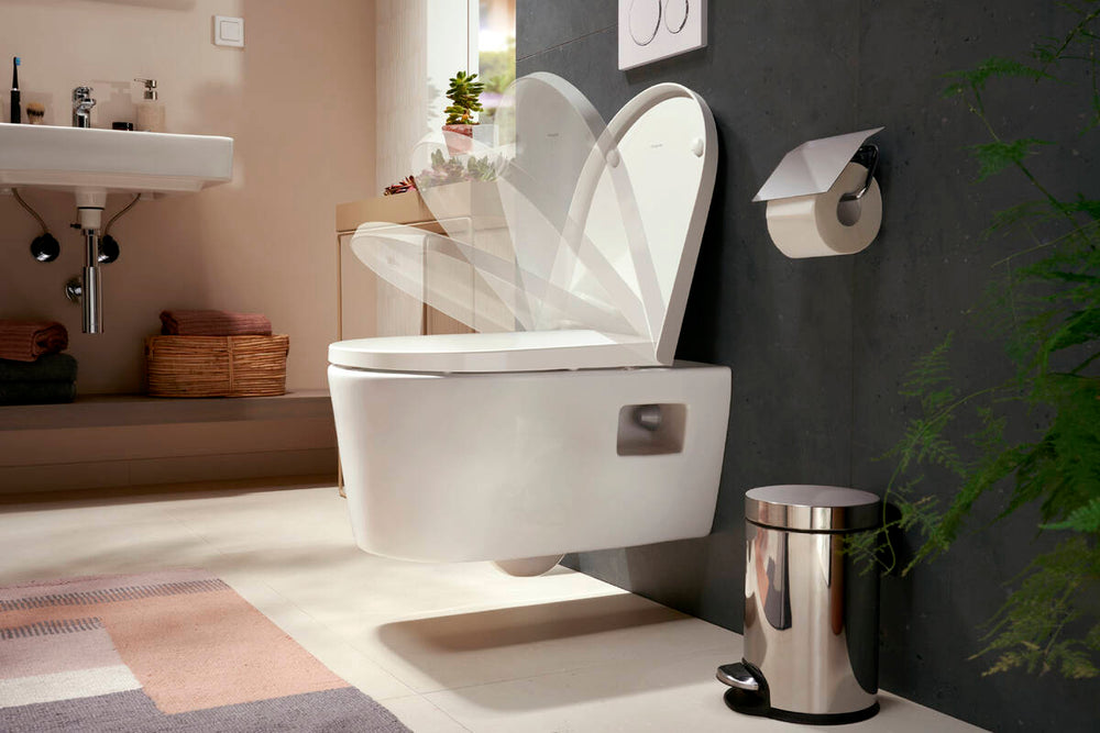 HANSGROHE EluPura Original S WC seat and cover with SoftClose and QuickRelease 60148450