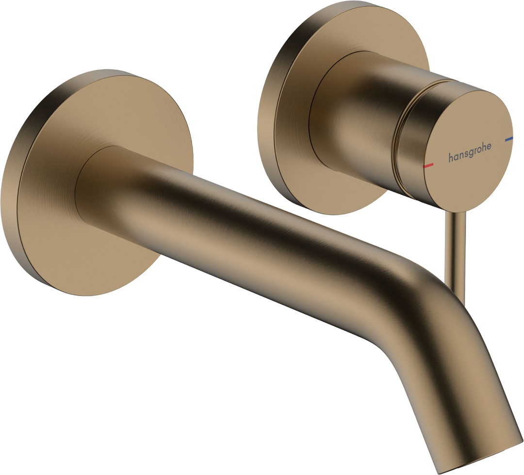 HANSGROHE Tecturis S Single lever basin mixer for concealed installation wall-mounted EcoSmart+ with spout 16,5 cm