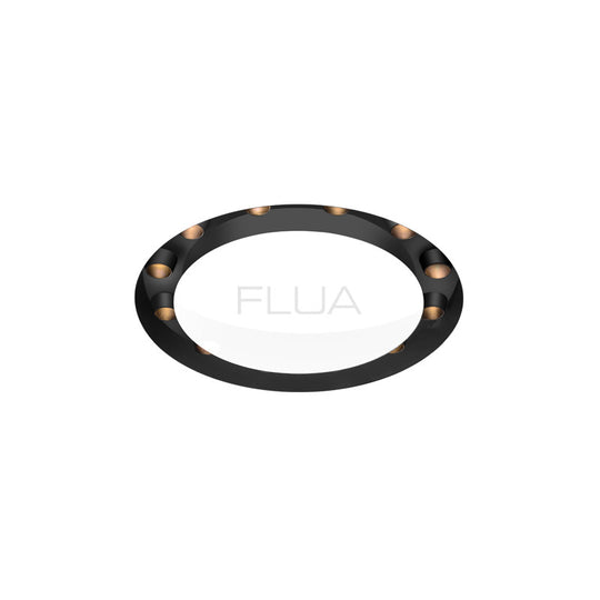 FLUA LOOP IN 12/24/36 -3000K IP20.ON/OFF-DRIVER-Beam 12°- Black