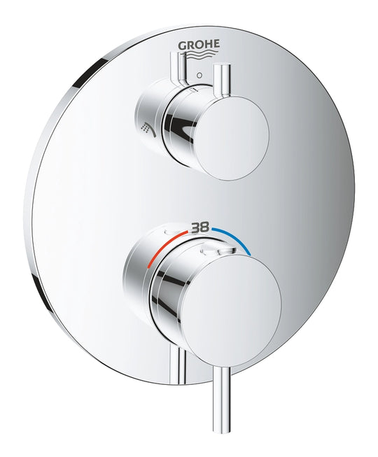 GROHE® SPA Atrio Thermostatic shower mixer for 2 outlets with integrated shut off/diverter valve 24135003