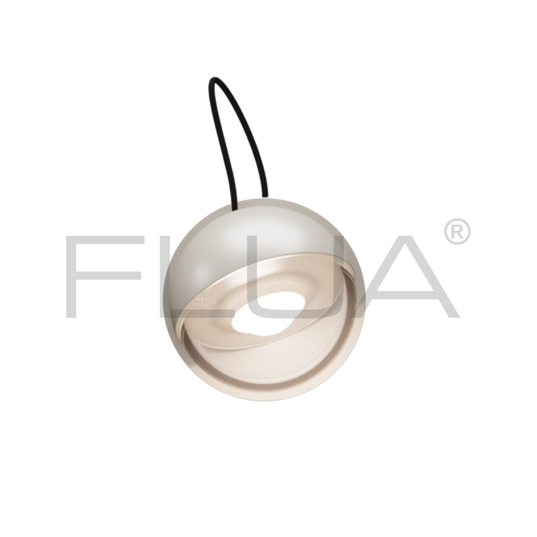 FLUA ORBIX WSP APPLIQUE MURALE 4W/3000K/152lm Ø85X112mm AC220-240V COFFE/SILVER 460415