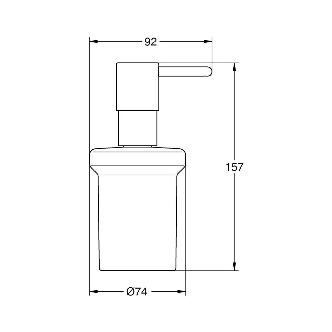 ESSENTIALS SOAP DISPENSER - brushed warm sunset