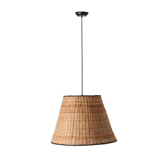 FARO SUMBA Black/rattan pendant lamp Ref. 65134-72