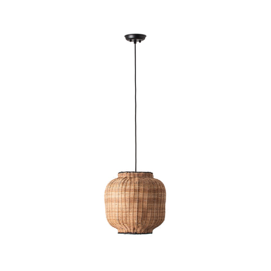 FARO TUPAI Black/rattan pendant lamp Ref. 65134-77