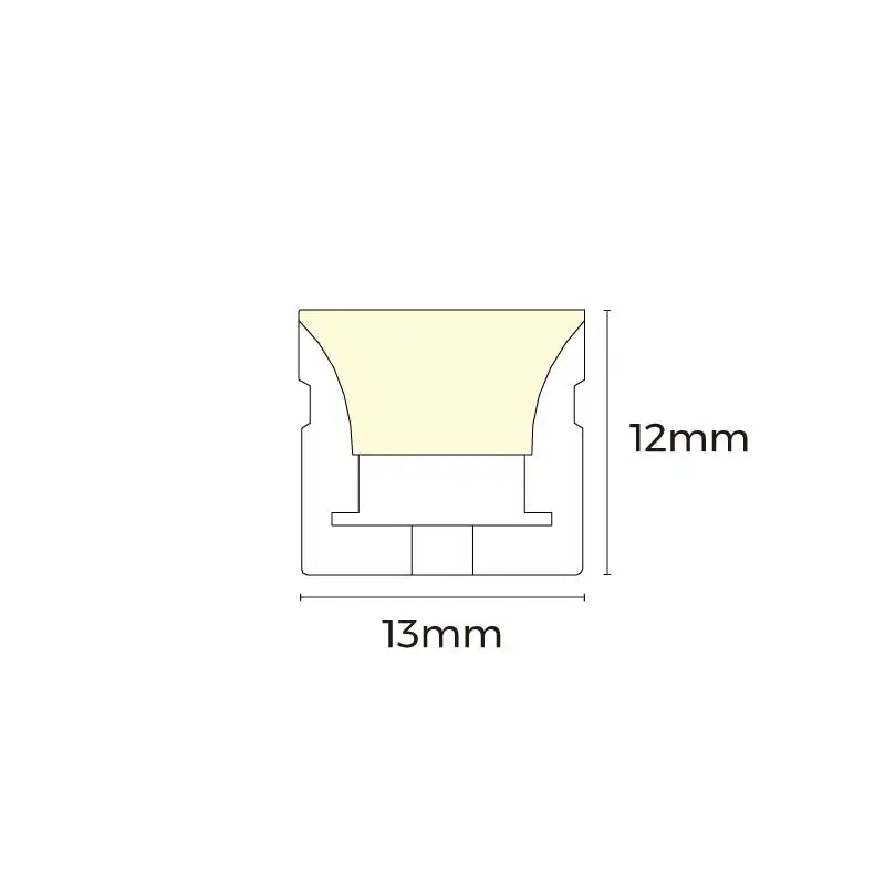 COLORS® 'ML NEON FLEX.DC24V, 9.6W/M, 3000K, RA>80, 52 LM/W, TOP BEND, 13*12MM, CUTTING: 6 LEDS/50MM, 10ML RL