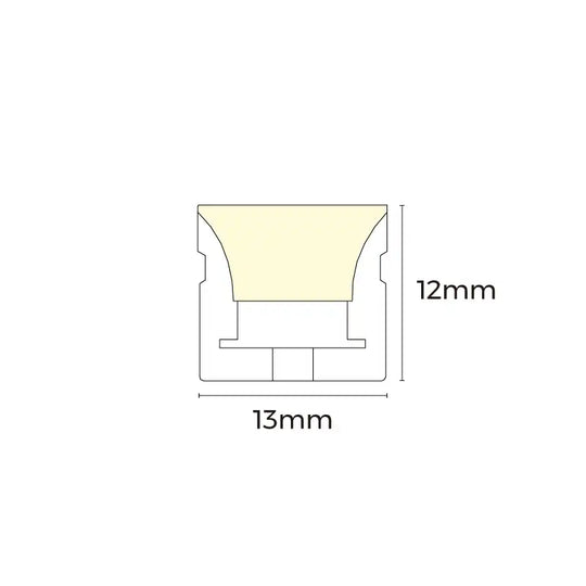 COLORS® 'ML NEON FLEX.DC24V, 9.6W/M, 3000K, RA>80, 52 LM/W, TOP BEND, 13*12MM, CUTTING: 6 LEDS/50MM, 10ML RL