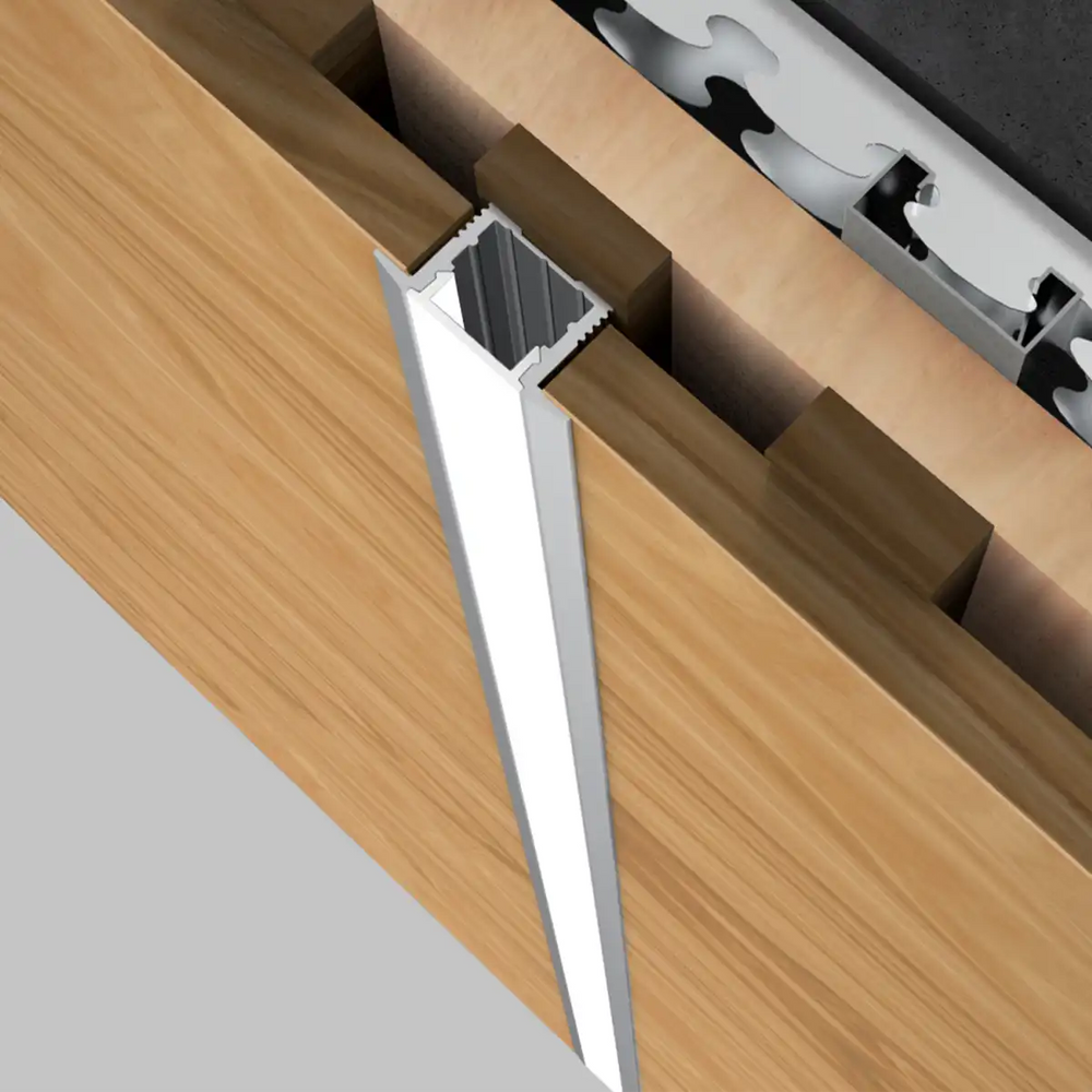 COLORS® PROFILE 2.5ML .ALU BLACK 25*13MM  INCLU 2.5M PC DIFFUSER+ 2PCS END CAPS