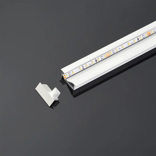 COLORS® PROFILE 2.5ML .ALU SILVER 24*09MM  INCLU 2.5M PC DIFFUSER+ 2PCS END CAPS