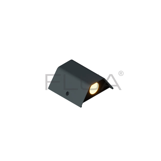 FLUA STEVE 3.0 APPLIQUE IP65 3.2W/2700K/103lm 110X110X48MM AC220-240V DARK GREY 734517
