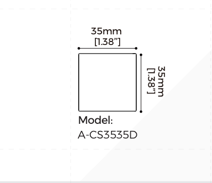 COLORS® A-CS3535D SUSPENSION DALI-DIMMING FORME "C" 800MM*35MM 54W CCT3000K-PENDANT/SURFACE AC24V +6CLIPS