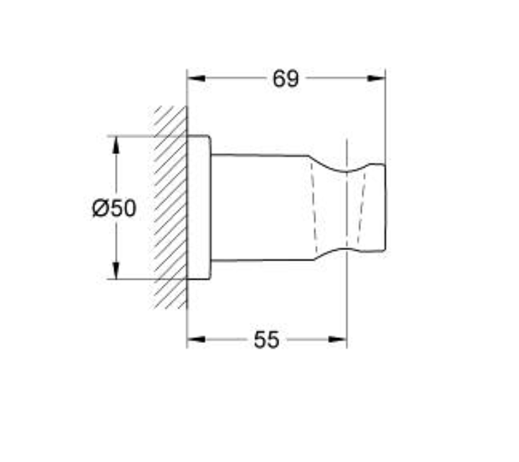 GROHE® RAINSHOWER WALL HAND SHOWER HOLDER 22117KF0