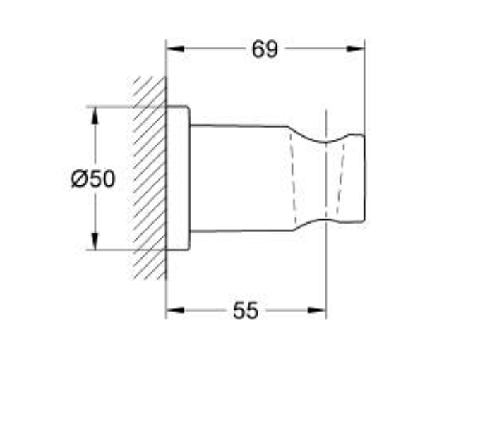 GROHE® RAINSHOWER SHOWER OUTLET ELBOW 1/2″ 22118KF0