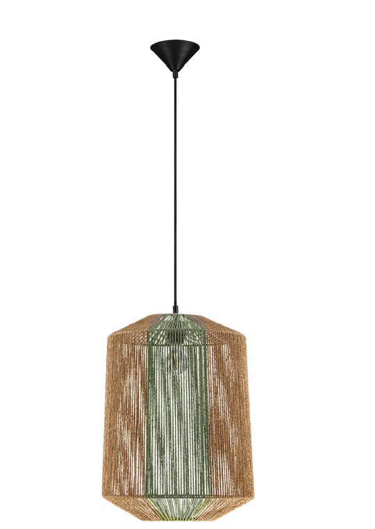 NOVALUCE DENA SUSPENSION NATURAL & GREEN ROPE 9586602