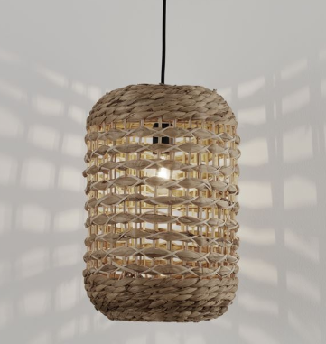 NOVALUCE GRIFFIN SUSPENSION LIGHT, IRON & RATTAN & WATER 9586507