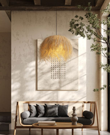NOVALUCE  JAUNET SUSPENSION LIGHT RATTAN 9586535