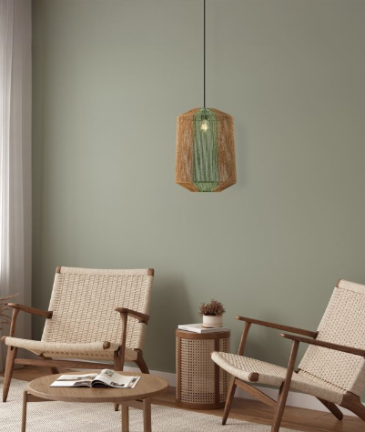 NOVALUCE DENA SUSPENSION NATURAL & GREEN ROPE 9586602