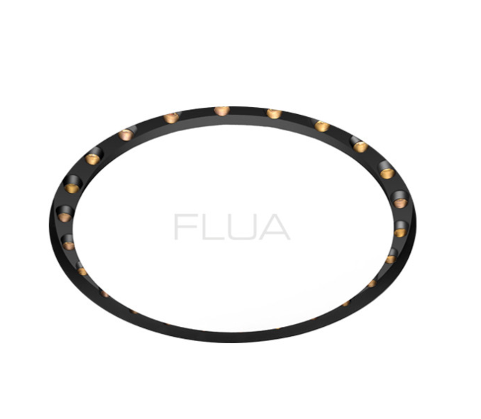 FLUA LOOP IN 12/24/36 -3000K IP20.ON/OFF-DRIVER-Beam 12°- Black