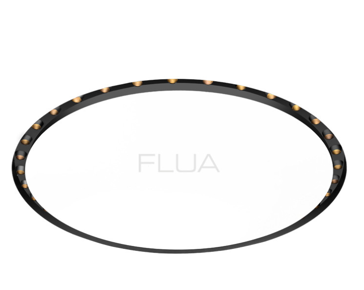 FLUA LOOP IN 12/24/36 -3000K IP20.ON/OFF-DRIVER-Beam 12°- Black