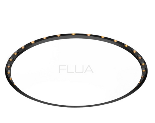 FLUA LOOP IN 12/24/36 -3000K IP20.ON/OFF-DRIVER-Beam 12°- Black