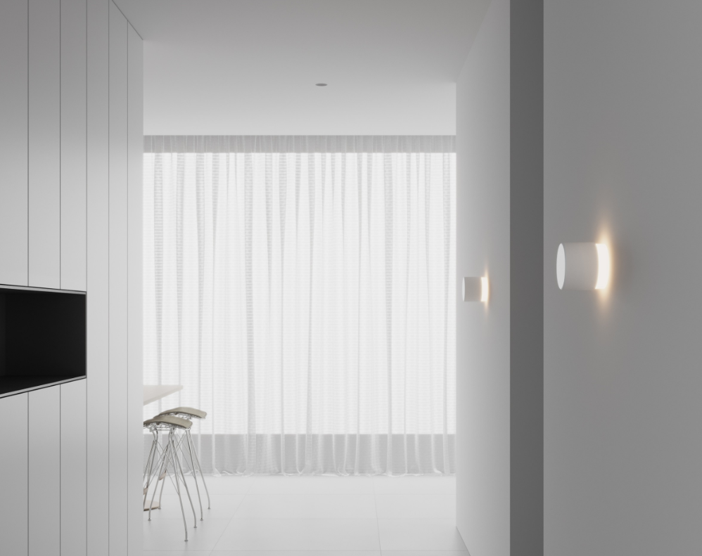 FLUA ON/OFF APPL.MURAL 4.5W -3000K--Ø 110*74mm-P20