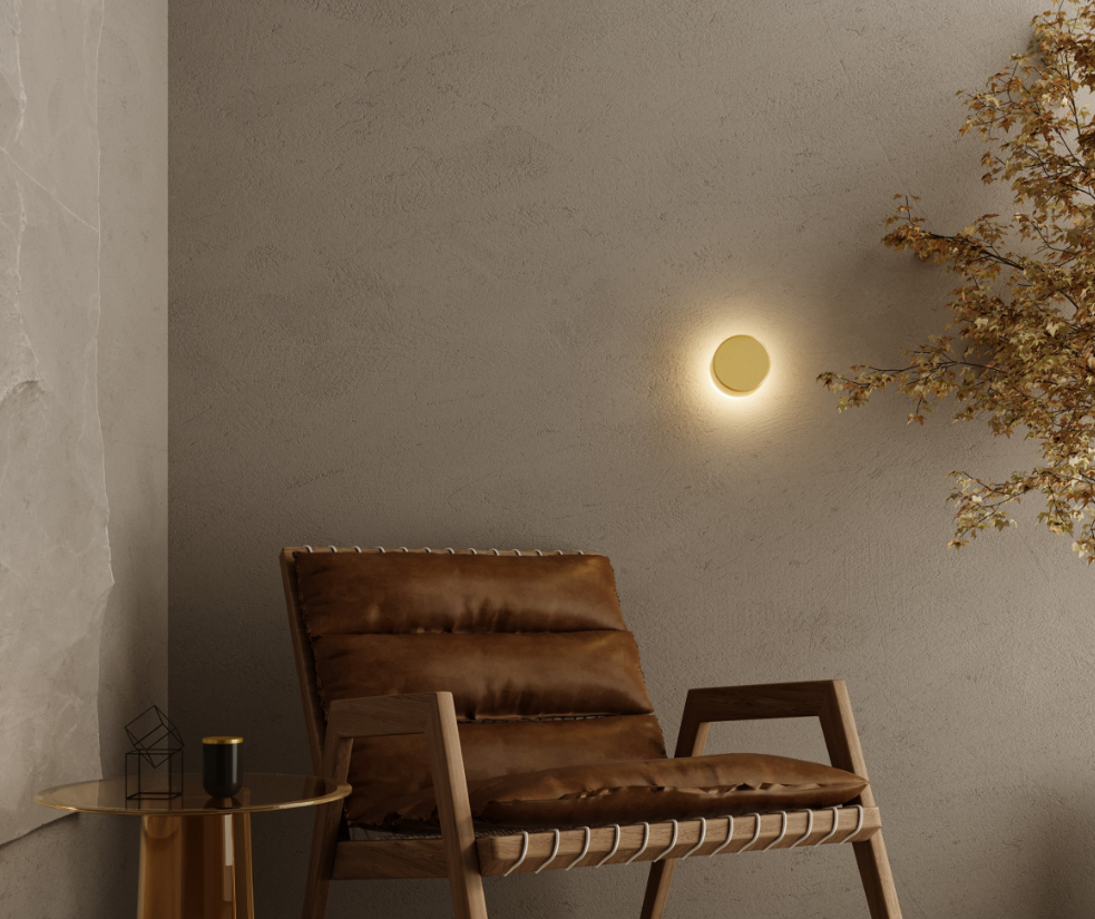FLUA ON/OFF APPL.MURAL 4.5W -3000K--Ø 110*74mm-P20