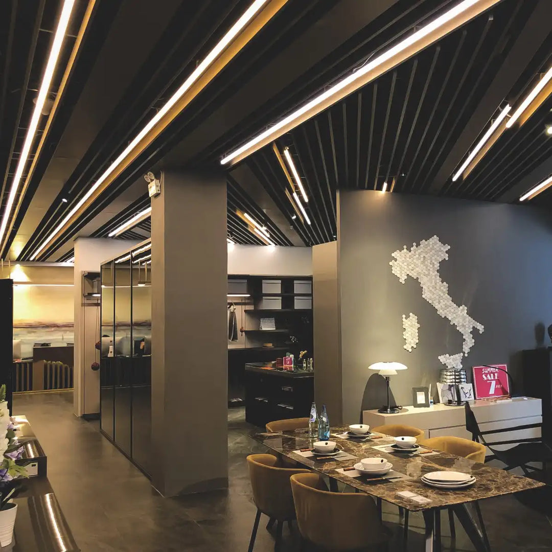COLORS® PROFILE 2.5ML .ALU 19*11MM (PLAFOND, PENDANT) INCLU  2.5M PC CURVE DIFFUSER+ 2PCS END CAPS