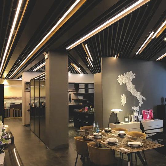 COLORS® PROFILE 2.5ML .ALU 19*11MM (PLAFOND, PENDANT) INCLU  2.5M PC CURVE DIFFUSER+ 2PCS END CAPS