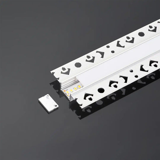 COLORS® PROFILE 2.5ML .ALU 20*13MM TRIMLESS ENCASTRE INCLUDE 2.5M PC DIFFUSER+ 2PCS END CAPS