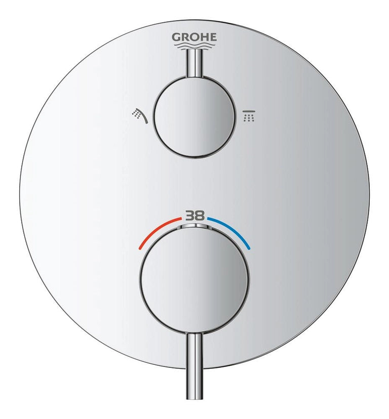 GROHE® SPA Atrio Thermostatic shower mixer for 2 outlets with integrated shut off/diverter valve 24135003