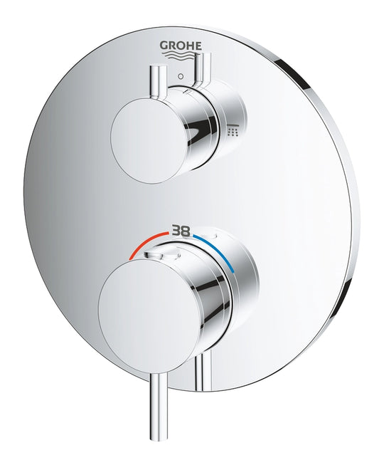GROHE® SPA Atrio Thermostatic shower mixer for 2 outlets with integrated shut off/diverter valve 24135003