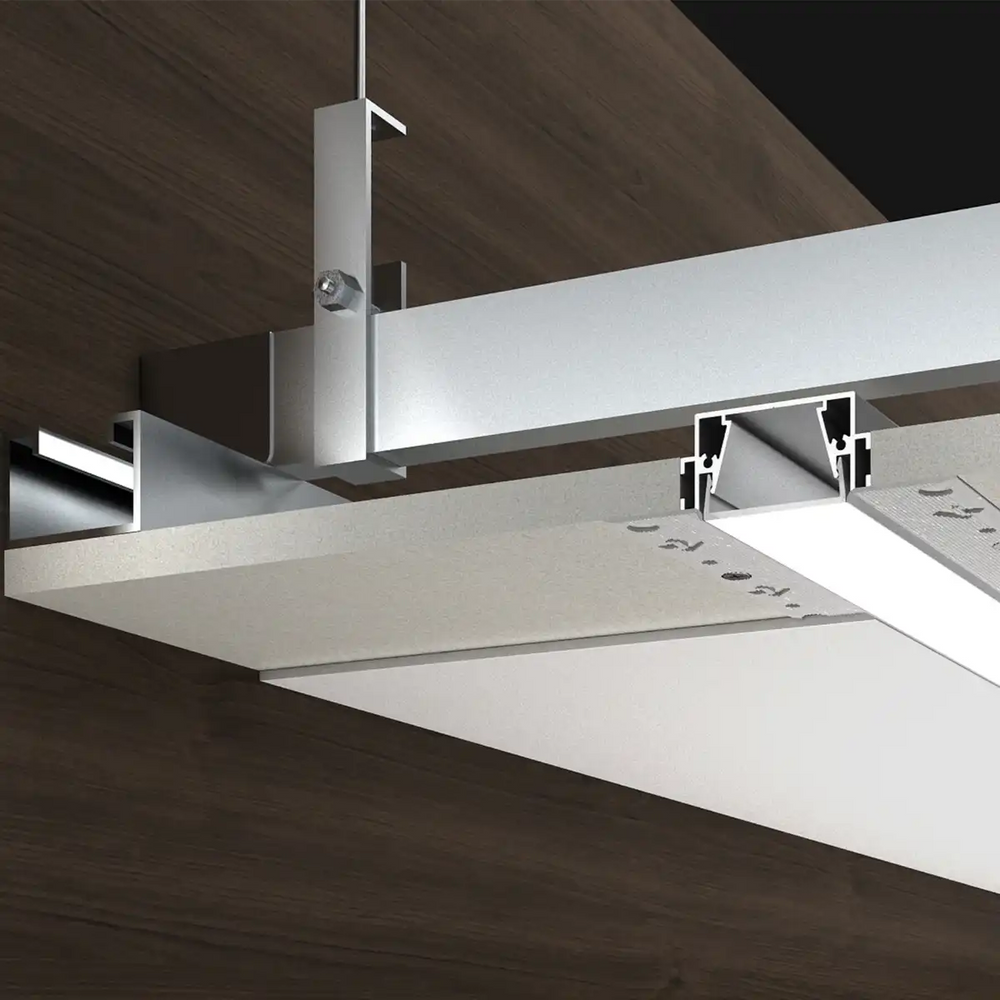 COLORS® PROFILE 2.5ML .ALU 39X24MM TRIMLESS ENCASTRE INCLUDE  DIFFUSER PC + 2PCS END CAPS