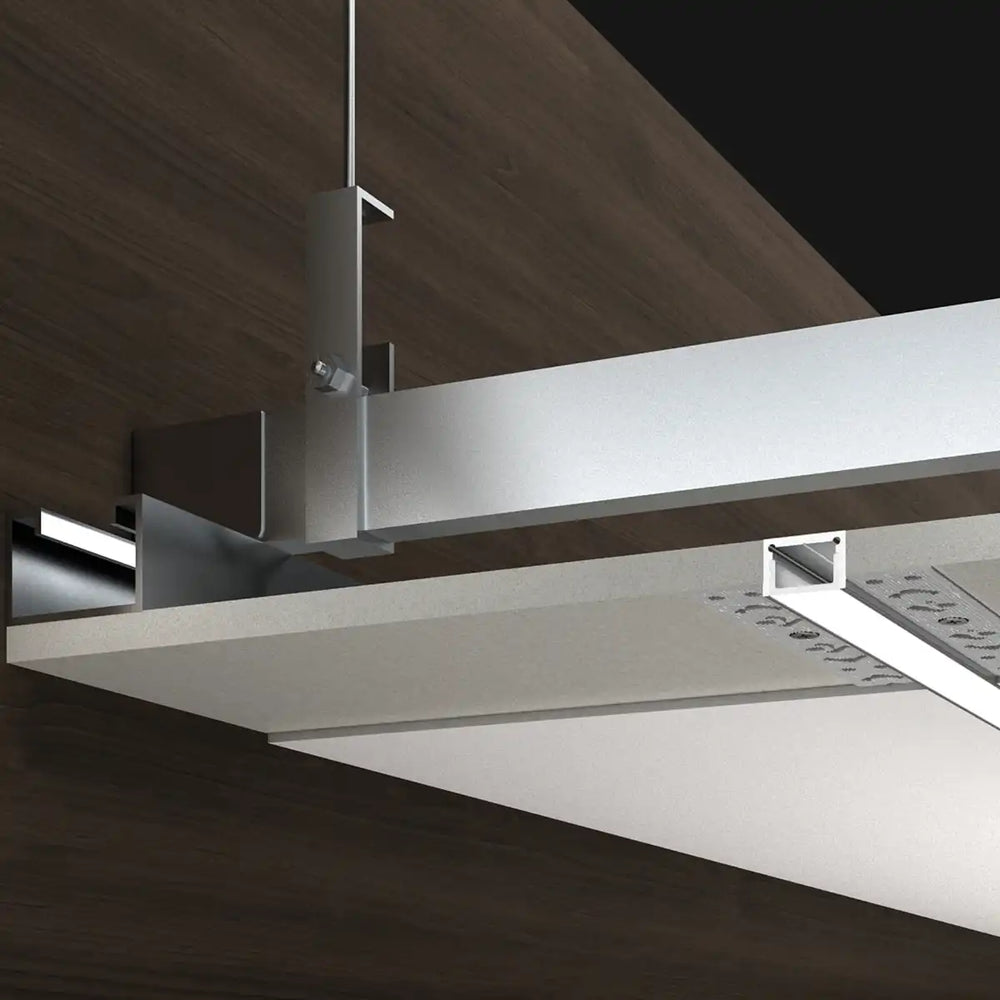 COLORS® PROFILE 2.5ML .ALU 20*13MM TRIMLESS ENCASTRE INCLUDE 2.5M PC DIFFUSER+ 2PCS END CAPS