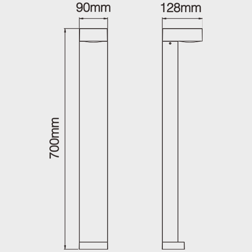 NEKO DURBAN Bollards DURB-830B706F-DN