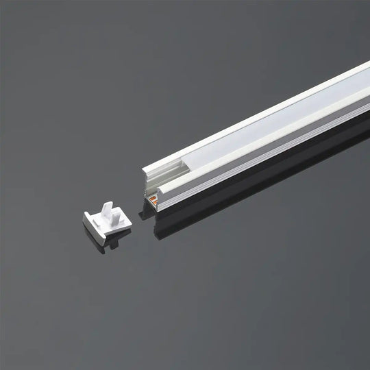 COLORS® ALS1212 PROFILE 2.5ML .ALU BLACK 12*12MM  INCLU 2.5M PC DIFUSER+ 2PCS END CAPS