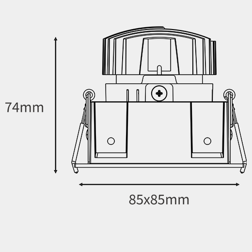 NEKO M3+TSA3 CLUB Downlight System M3-9303511F-TSA3-BBB