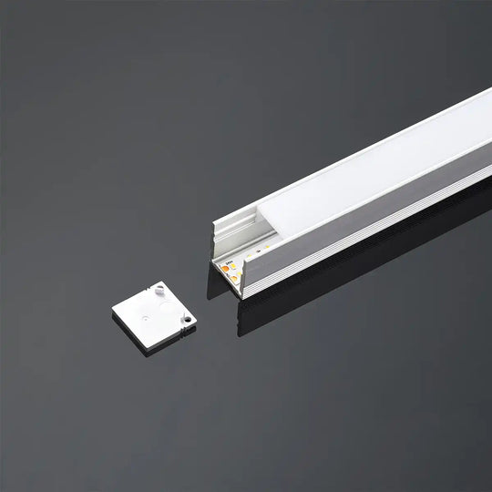 COLORS® PROFILE 2.5ML SILVER.ALU 20X20MM (PLAFOND OU TRIMLLESS) INCLU DIFFUSER PC+ 2PCS END CAPS