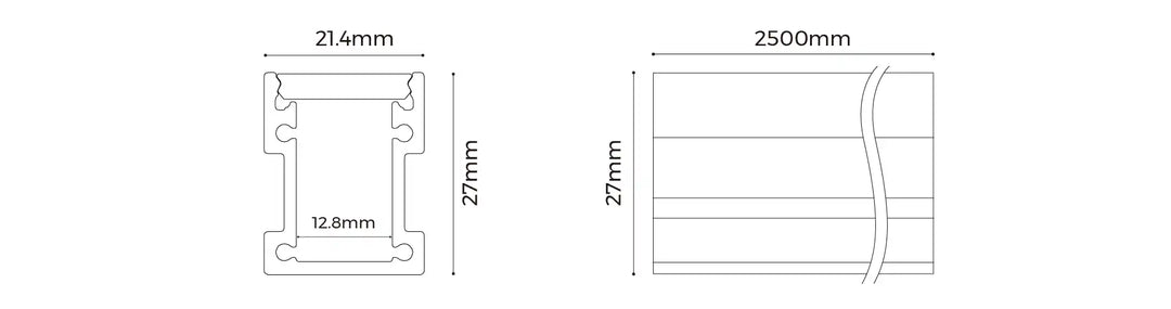 COLORS® PROFILE SOL 2.5ML .ALU SILVER 21*26MM  INCLUC DIFFUSER+ 2PCS END CAPS