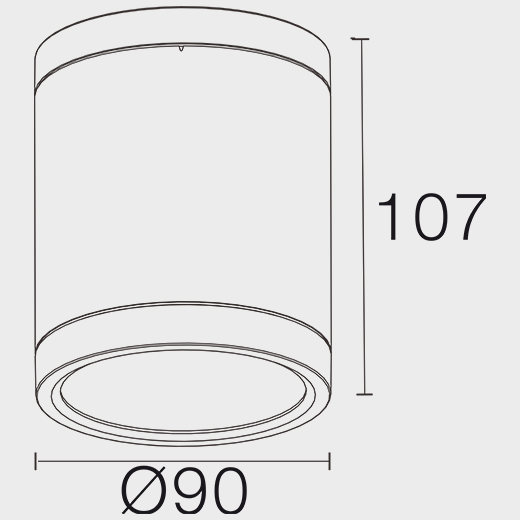 NEKO SKYSURFER - 10W SKYSURFER Ceiling Light SSRC-9303610F-BN