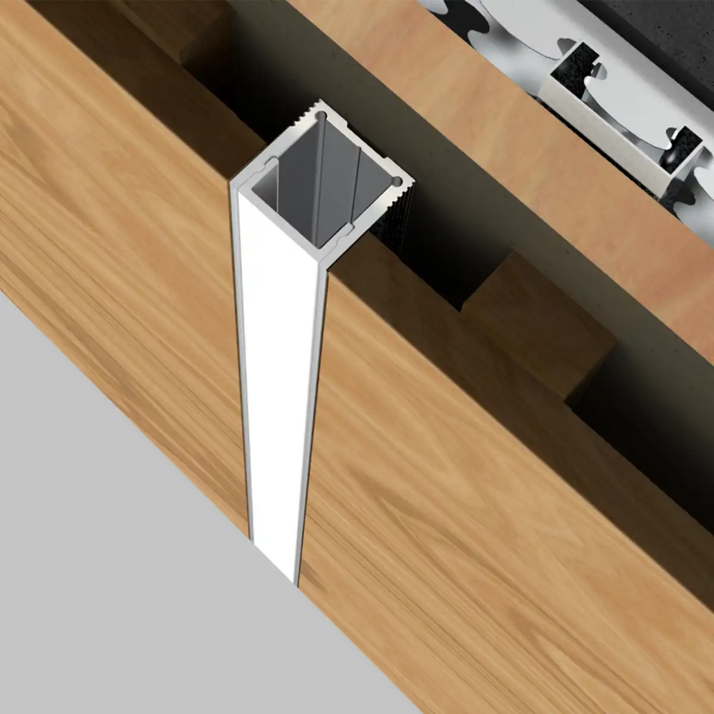 COLORS® PROFILE 2.5ML SILVER.ALU 20X20MM (PLAFOND OU TRIMLLESS) INCLU DIFFUSER PC+ 2PCS END CAPS